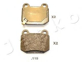 комплект спирачно феродо, дискови спирачки