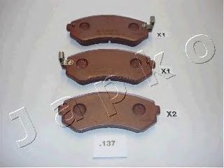 комплект спирачно феродо, дискови спирачки