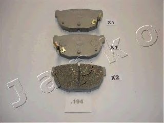 комплект спирачно феродо, дискови спирачки