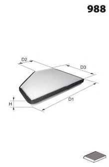 филтър, въздух за вътрешно пространство