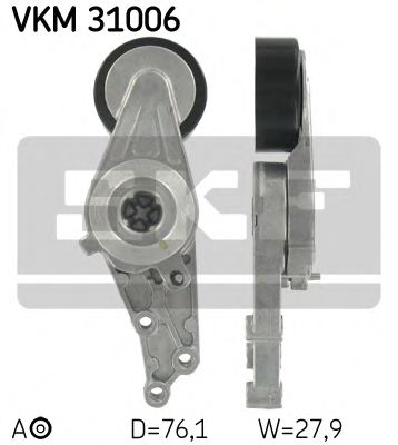 обтящна ролка, пистов ремък VKM 31006