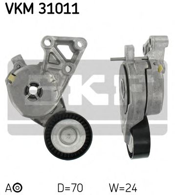 обтящна ролка, пистов ремък VKM 31011