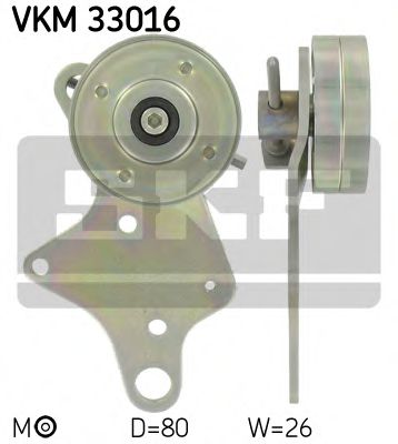 обтящна ролка, пистов ремък VKM 33016