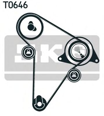 комплект ангренажен ремък VKMA 03301