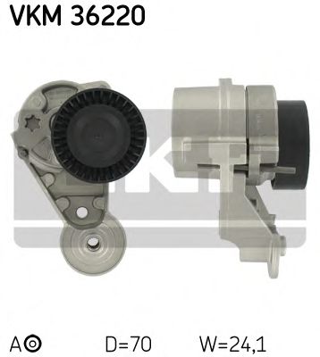 обтящна ролка, пистов ремък VKM 36220