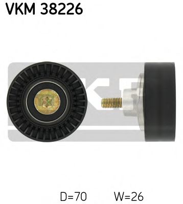 паразитна/ водеща ролка, пистов ремък VKM 38226