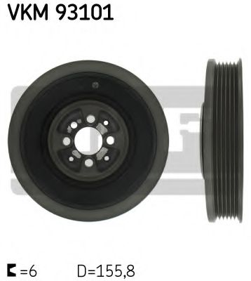 ремъчна шайба, колянов вал VKM 93101