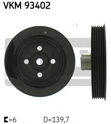 ремъчна шайба, колянов вал VKM 93402