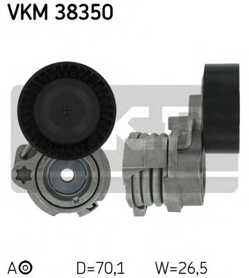 обтящна ролка, пистов ремък VKM 38350