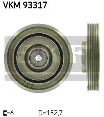 ремъчна шайба, колянов вал VKM 93317