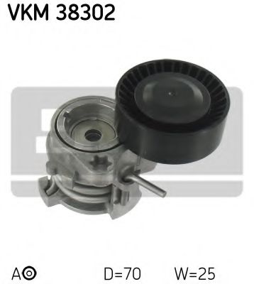 обтящна ролка, пистов ремък VKM 38302