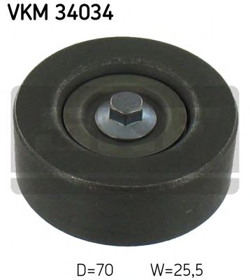 паразитна/ водеща ролка, пистов ремък VKM 34034