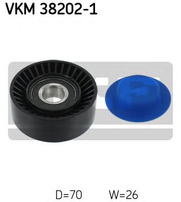 паразитна/ водеща ролка, пистов ремък VKM 38202-1