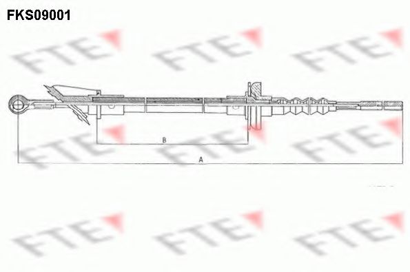 въжен механизъм, задействане на съединителя FKS09001