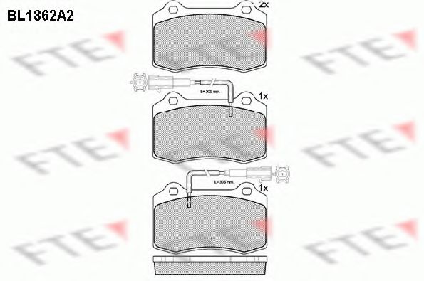 комплект спирачно феродо, дискови спирачки