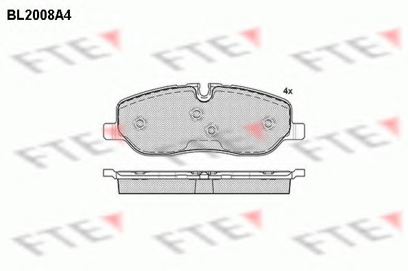 комплект спирачно феродо, дискови спирачки