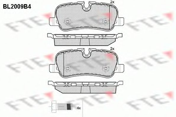 комплект спирачно феродо, дискови спирачки