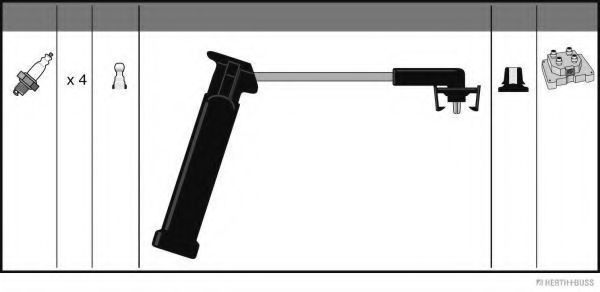 комплект запалителеи кабели J5383003