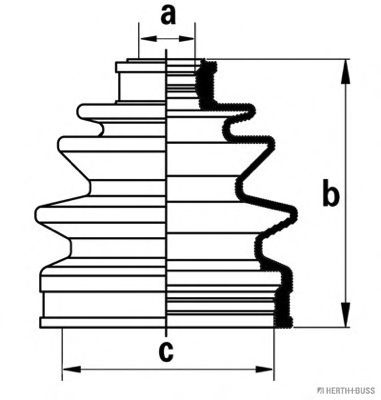 комплект маншон, полуоска J2860501
