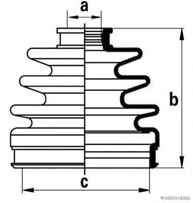 комплект маншон, полуоска J2860506