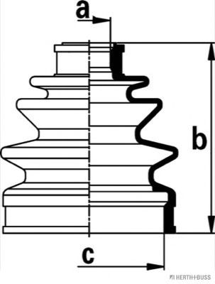комплект маншон, полуоска J2860902