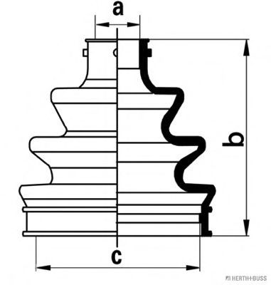 комплект маншон, полуоска J2860904