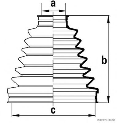 комплект маншон, полуоска J2861021