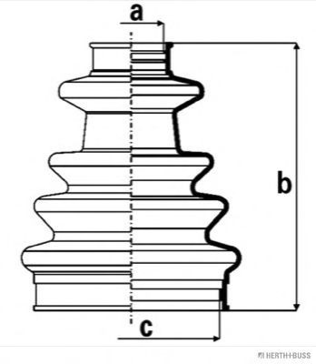 комплект маншон, полуоска J2863018