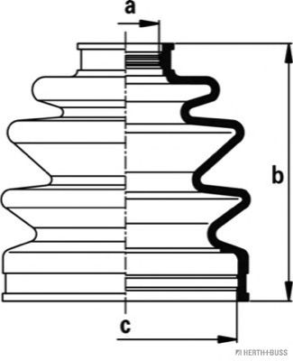 комплект маншон, полуоска J2863020