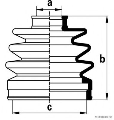 комплект маншон, полуоска J2864006