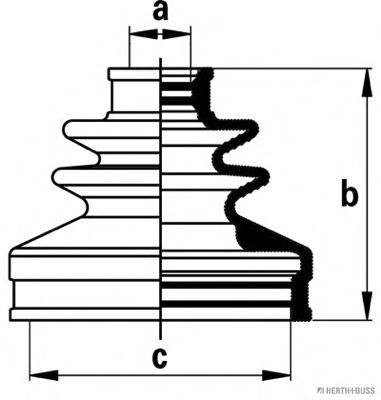 комплект маншон, полуоска J2867013