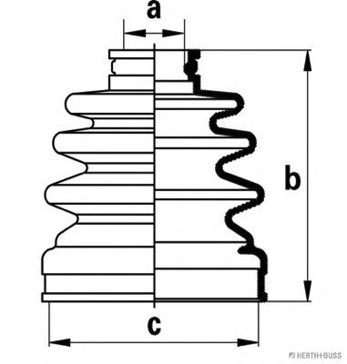 комплект маншон, полуоска J2880301