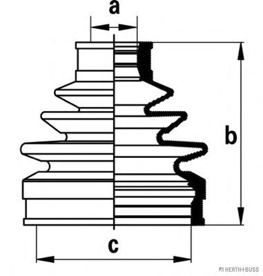 комплект маншон, полуоска J2880302