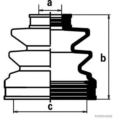 комплект маншон, полуоска J2880502