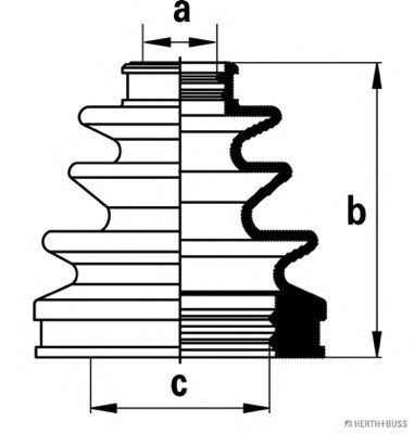 комплект маншон, полуоска J2882020