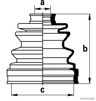 комплект маншон, полуоска J2885000