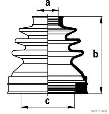 комплект маншон, полуоска J2885014