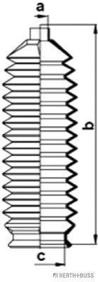 комплект маншон, кормилно управление J4103009