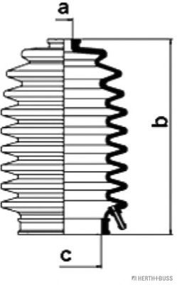 комплект маншон, кормилно управление J4104000