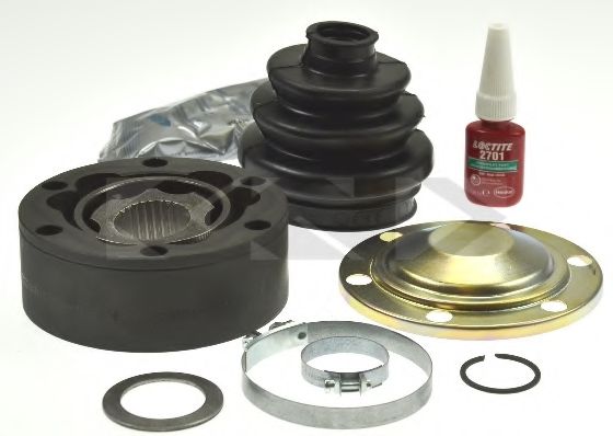 каре комплект, полуоска