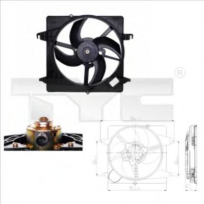 вентилатор, охлаждане на двигателя 810-0013