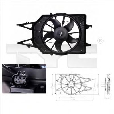 вентилатор, охлаждане на двигателя 810-0015