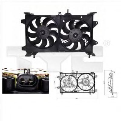 вентилатор, охлаждане на двигателя 809-0002