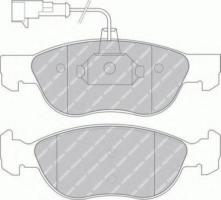 комплект спирачно феродо, дискови спирачки FDB1056B