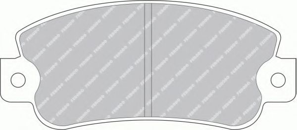 комплект спирачно феродо, дискови спирачки FDB351B