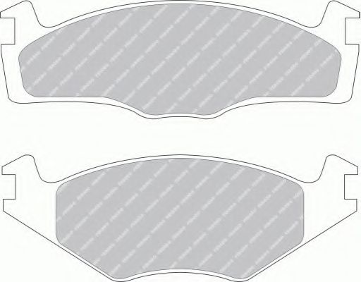 комплект спирачно феродо, дискови спирачки FDB392G