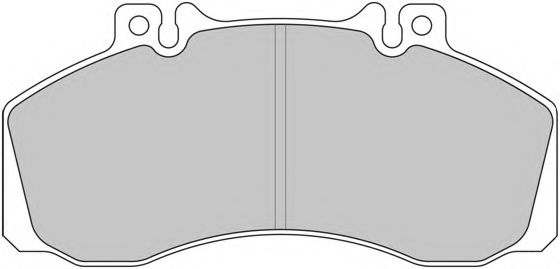 комплект спирачно феродо, дискови спирачки FVR501B