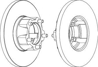 спирачен диск DDF058-1