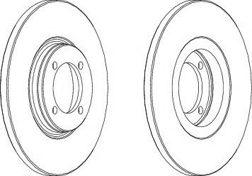 спирачен диск DDF115-1