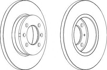 спирачен диск DDF123-1
